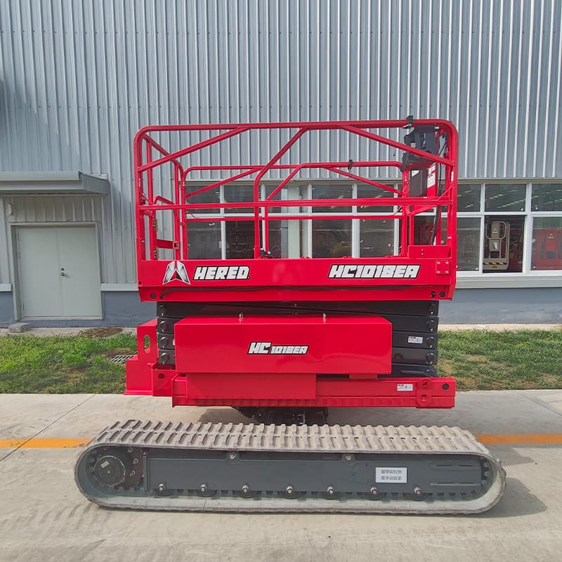 Elevador de tesoura de rastreador de nível automático
