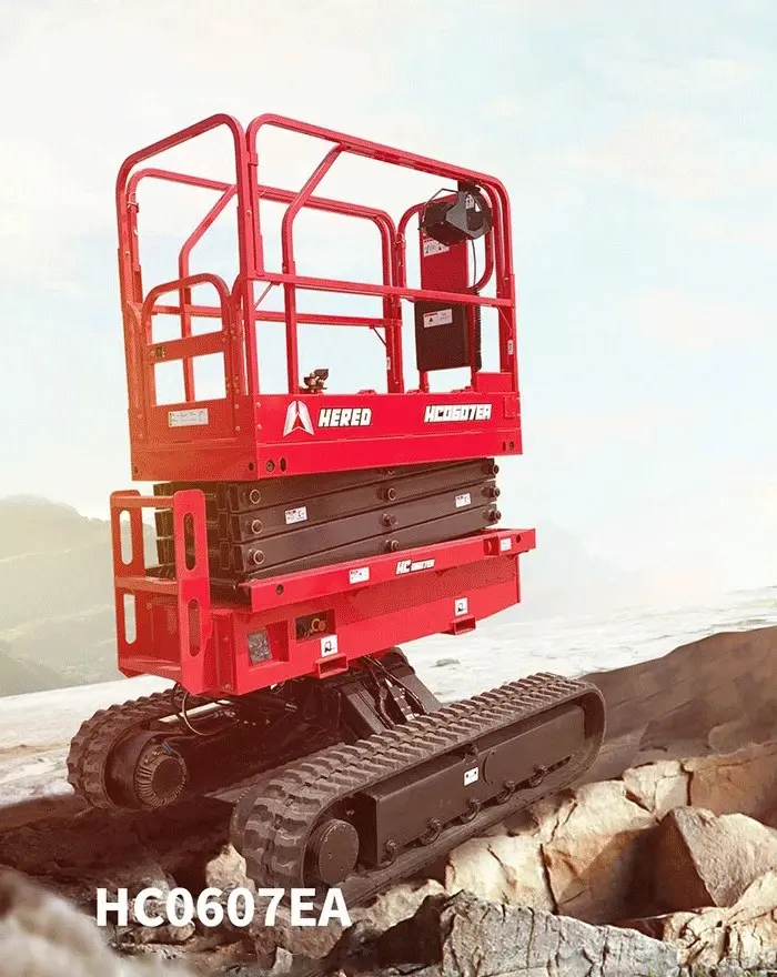 Ny auto nivellering crawler saxlyft