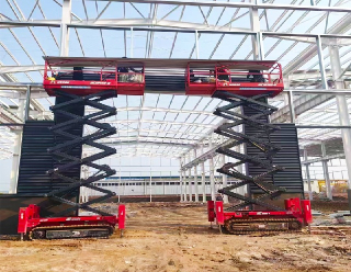 철강 구조 구조를위한 항공 작업 플랫폼