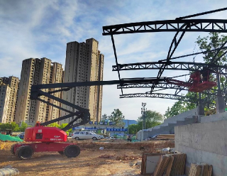 건물 수리를위한 항공 작업 플랫폼