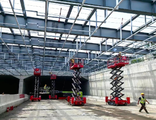 Piattaforme di lavoro aereo per la spedizione e il porto