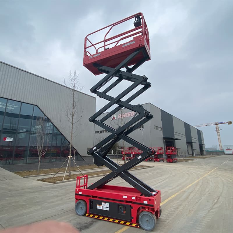 32,48 pés. Elevador de tesoura hidráulica de 230 kg