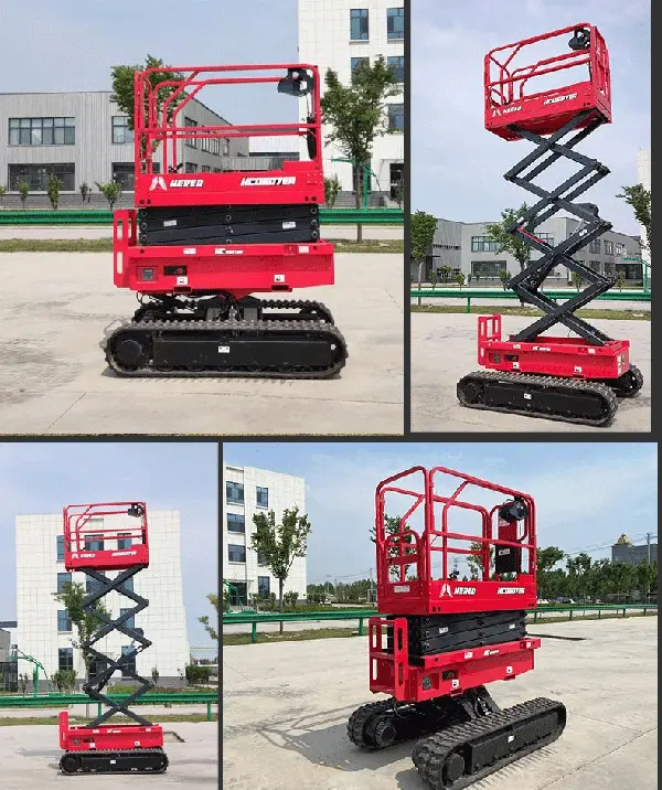 Ny auto nivellering crawler saxlyft